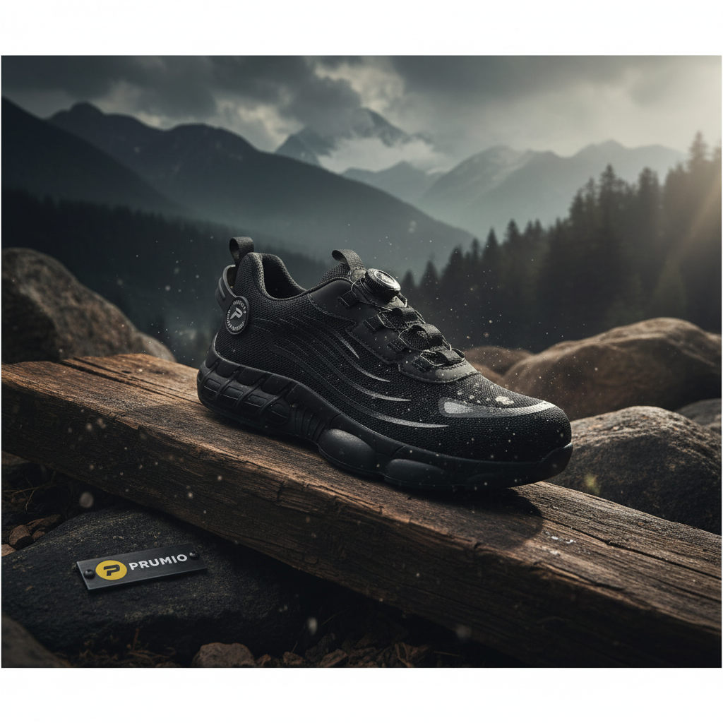 Image carrée catégorie chaussures S3 noires style Timberland